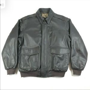 LL Bean Mens Goatskin Leather Brown XL